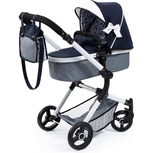 Lėlės vaikų vežimėlis BAYER Design 18481AB Combi Neo Vario gilus Mėlyna
