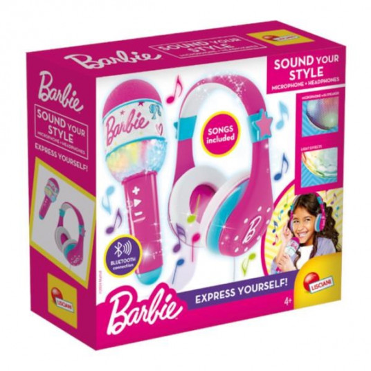 Barbie Let Your Style Sound LISCIANI Headphones & Microphone