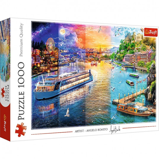 Puzzle 1000 elements River cruise