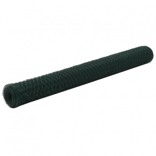  Vielos tinklas višč., žalios sp., 25x1,2m, PVC dengtas plienas 