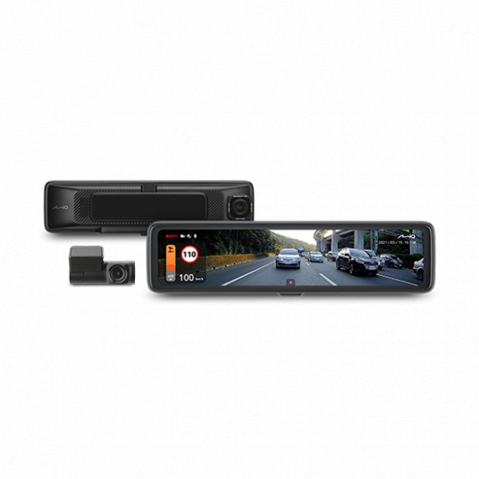 Vaizdo registratorius Mio MiVue R850T 2.5K touch E-mirror Dashcam with rear camera | HDR | WiFi | GPS | Parking Mode