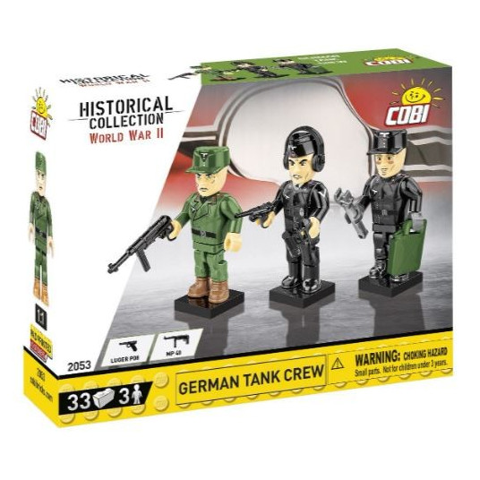 Blocks German tank crew 3 figurines