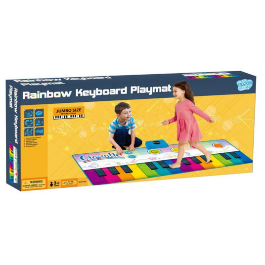 Didelis muzikinis kilimėlis - Rainbow Keyboard