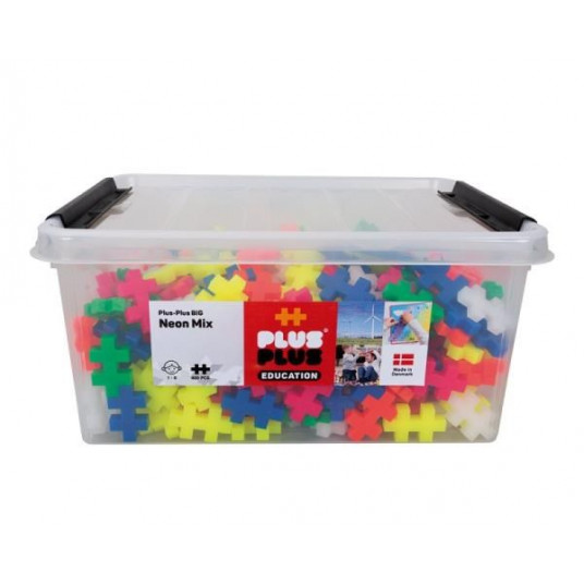 Plus Plus Klocki BIG mix neon colors 400 pieces 3290