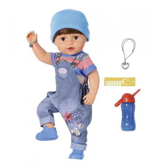 BABY Born® Baby Doll Interactive Brother 43cm Brunet 830369 ZAPF