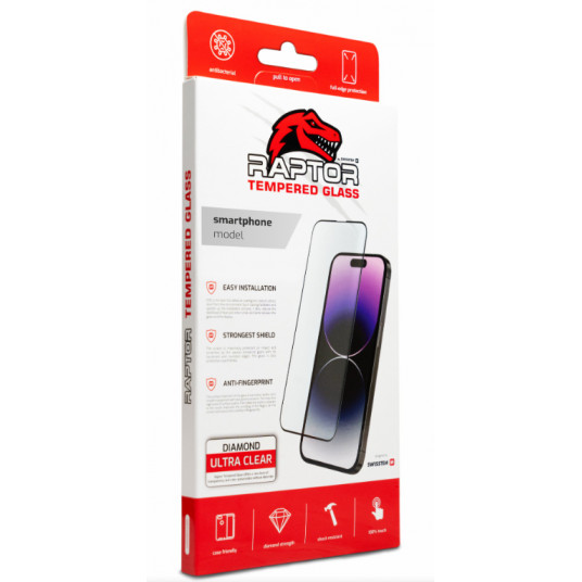  Swissten Raptor Diamond Ultra Full Face Tempered Glass for Xiaomi Redmi Note 12 Pro 5G 