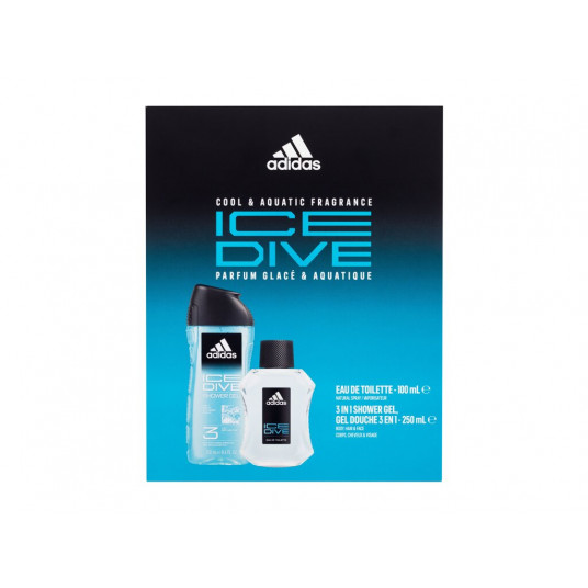 Eau de Toilette Adidas Ice Dive, 100ml, Rinkinys