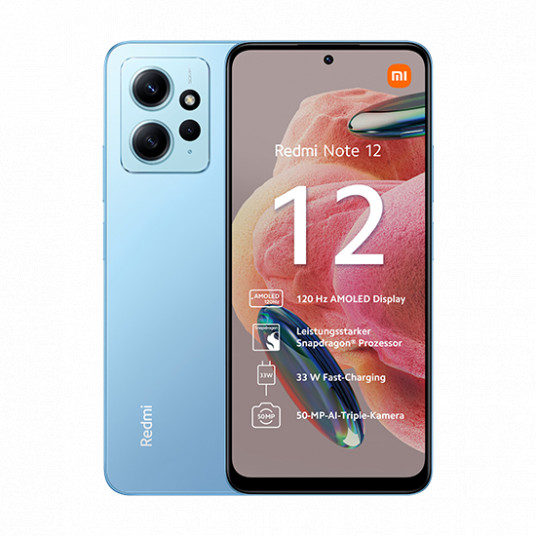  Išmanusis telefonas Xiaomi Redmi Note 12 4G 8GB/256GB Dual-Sim Ice Blue 