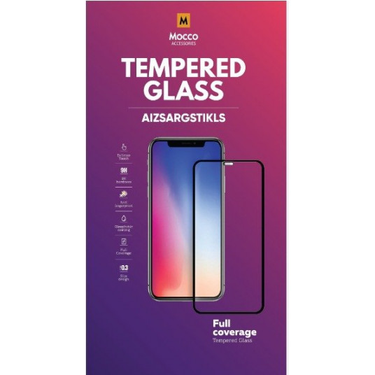 Mocco Full Face / Full Glue Tempered Glass Full Coveraged with Frame Apple iPhone 15 Plus Black