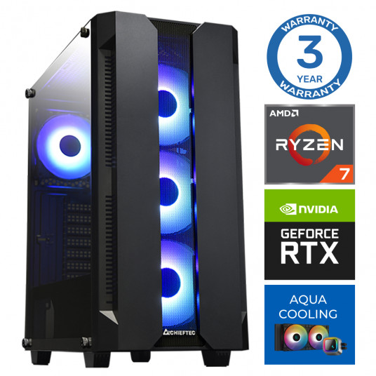  INTOP AQUA Ryzen 7 7700X 32GB DDR5 1TB SSD M.2 NVME RTX4060Ti 8GB no-OS 