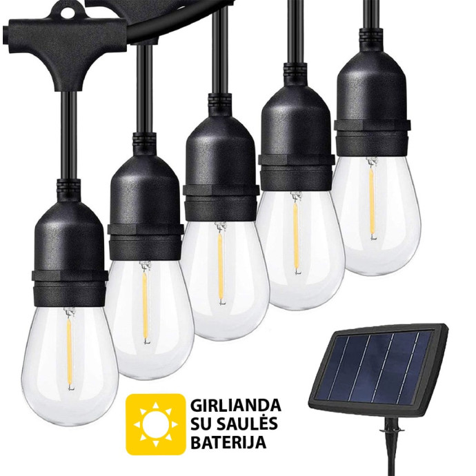 Lauko girliandos su saulės baterija (LED) Drop