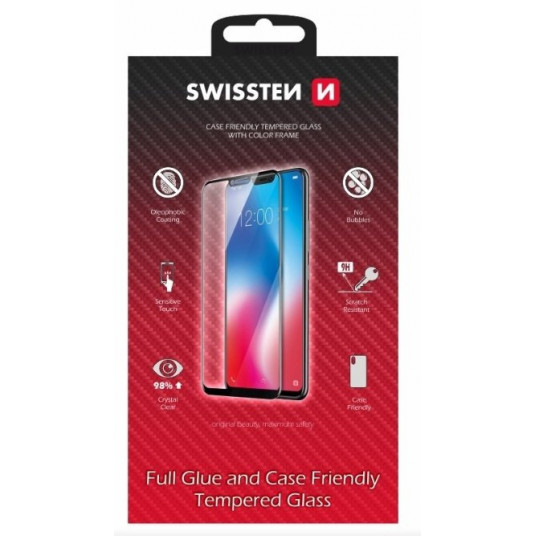 Swissten Full Face 5D Tempered Glass Huawei P Smart Pro Black