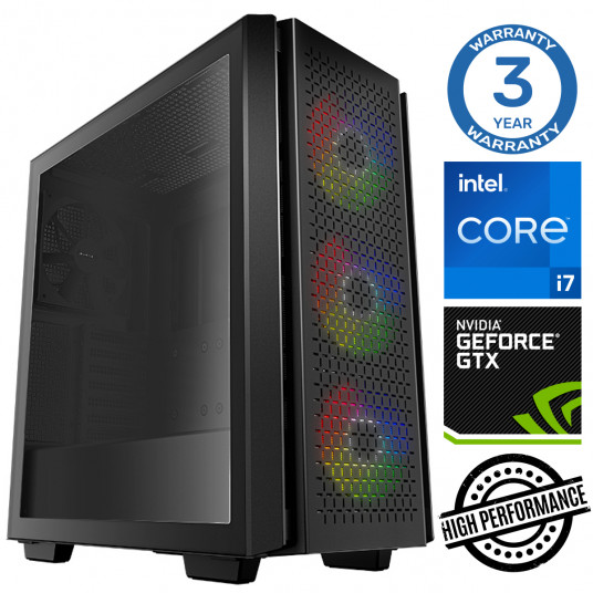 INTOP i7-12700F 32GB 1TB SSD M.2 NVME+2TB GTX1650 4GB no-OS
