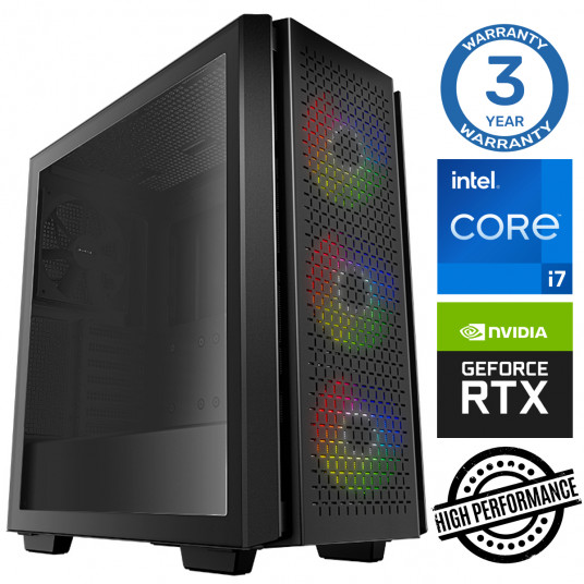 INTOP i7-12700F 32GB 1TB SSD M.2 NVME+2TB RTX3050 8GB no-OS
