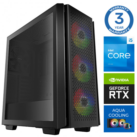INTOP AQUA i5-13400F 64GB DDR5 1TB SSD M.2 NVME+2TB RTX4060Ti 8GB no-OS