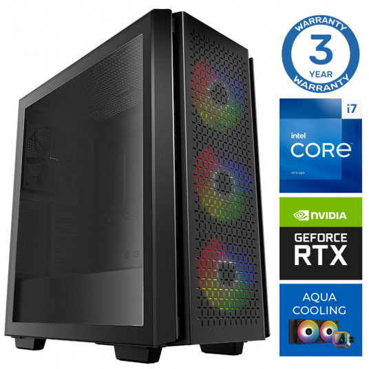 INTOP AQUA i7-13700F 32GB DDR5 1TB SSD M.2 NVME+2TB RTX3050 8GB no-OS