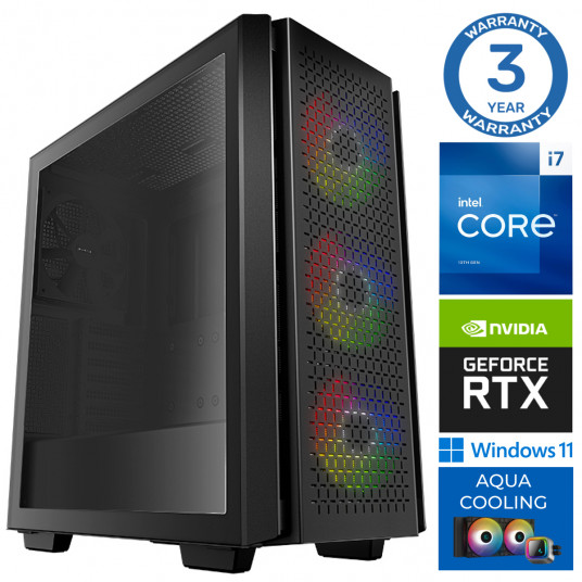  INTOP AQUA i7-13700F 32GB DDR5 1TB SSD M.2 NVME+2TB RTX3050 8GB WIN11Pro 