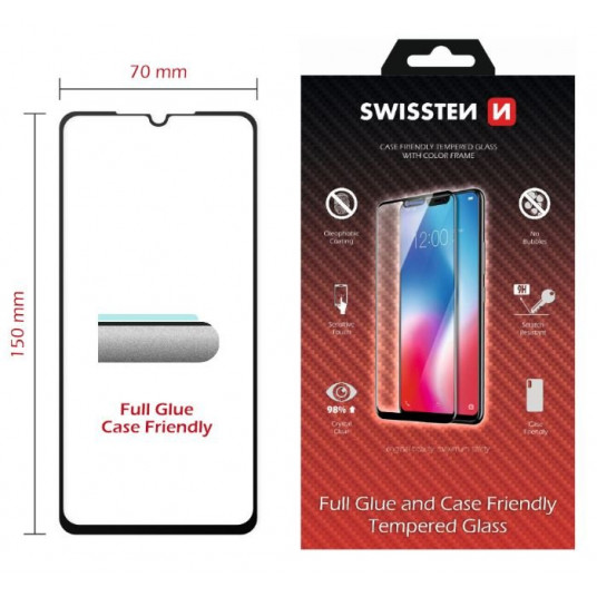 Swissten Full Face Tempered Glass Samsung Galaxy A10 Black