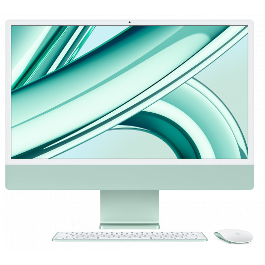  Stacionarus kompiuteris Apple iMac 24" 4.5K Retina Apple M3, 8C CPU, 10C GPU, 8GB RAM, 256GB SSD, Green, MQRN3ZE/A 