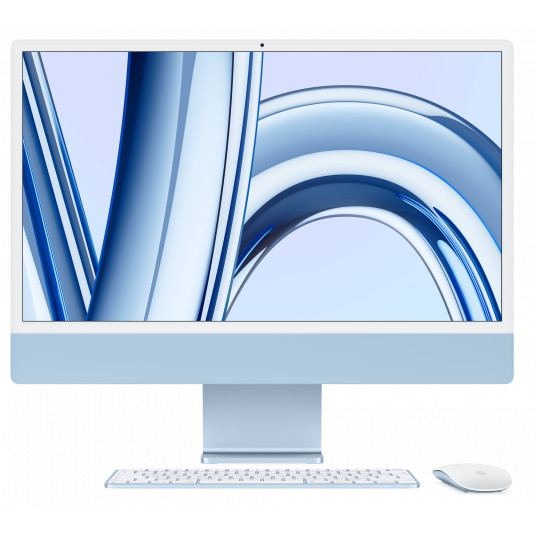  Stacionarus kompiuteris Apple iMac 24" 4.5K Retina Apple M3, 8C CPU, 10C GPU, 8GB RAM, 256GB SSD, Blue, MQRQ3ZE/A 