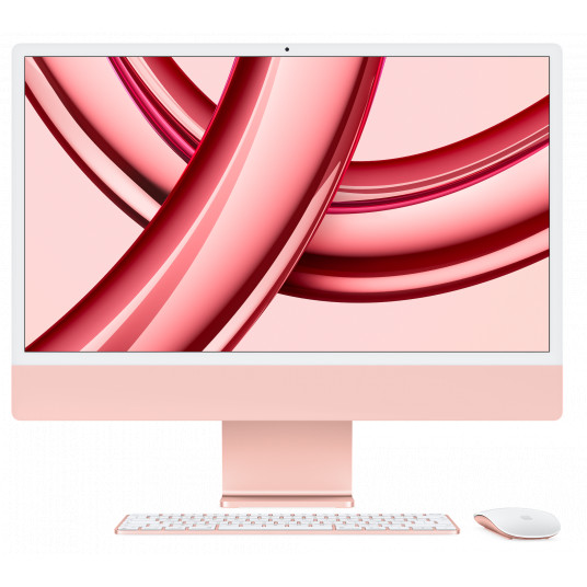  Stacionarus kompiuteris Apple iMac 24" 4.5K Retina Apple M3, 8C CPU, 10C GPU, 8GB RAM, 256GB SSD, Pink, MQRT3ZE/A 