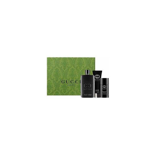  Set Gucci Guilty Homme Edp 90ml Desodorante Stick 75ml Gel 50ml@ 