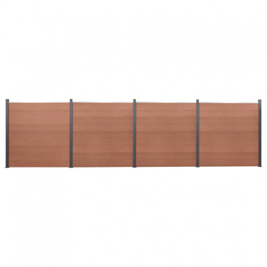  Tvoros segmento rinkinys, rudos spalvos, 699x186cm, WPC 