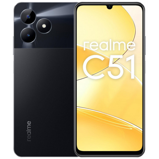  Išmanusis telefonas Realme C51 4GB/128GB Carbon Black 