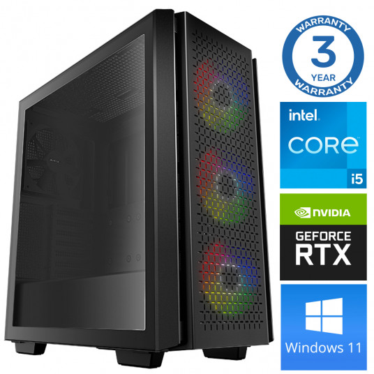 INTOP i5-10400F 32GB 1TB SSD M.2 NVME+2TB RTX4060Ti 8GB WIN11Pro