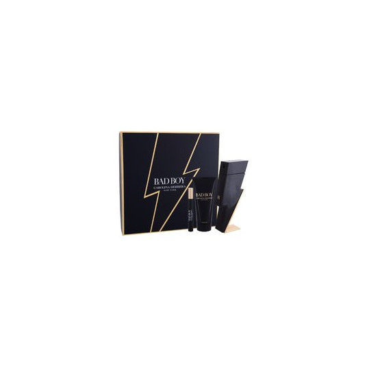 Rinkinys vyrams Carolina Herrera Bad Boy EDT 100 ml + dušo želė 100 ml + EDT 10 ml