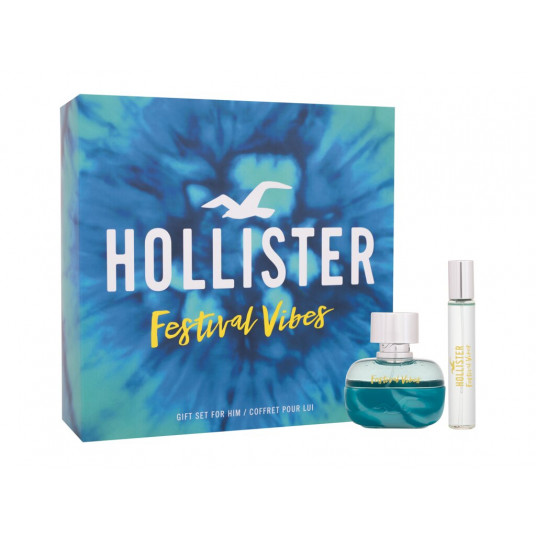 Eau de Toilette Hollister Festival Vibes, 50ml, Rinkinys
