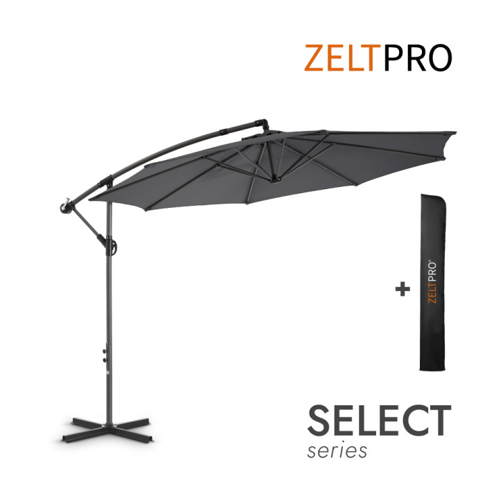 Skėtis su užvalkalu Select Antracito