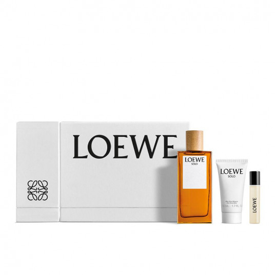 Loewe Solo Eau Toilette 100ml Balsamo Despues Del Afeitado 75ml Spray 10ml
