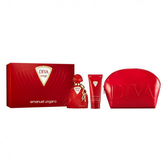  Emanuel Ungaro Ungaro Diva Rouge Epv 100ml Leche Corporal 100ml Neceser 