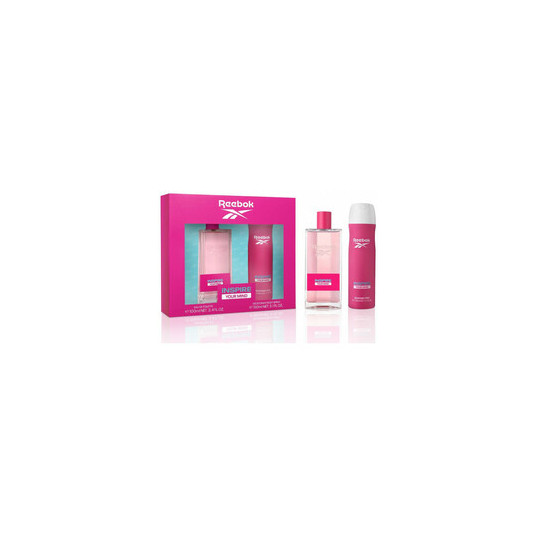 Reebok Inspire Your Mind For Women Dárková sada EDT 100 ml a deospray 150 ml, 100ml
