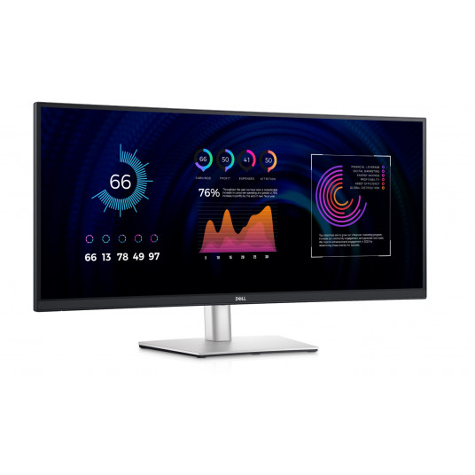  Dell LCD P3424WE 34" IPS WQHD/3440x1440/DP,HDMI,USB-C,USB/Silver, Black/5Y Dell 