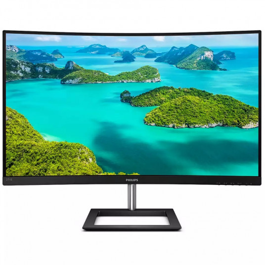  Philips Curved Monitor 271E1CA/00 27 ", VA, FHD, 1920 x 1080, 16:9, 4 ms, 250 cd/m², Black, 75 Hz, HDMI ports quantity 1 