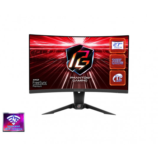  ASRock PG27Q15R2A 27 " VA 2560 x 1440 pixels 16:9 1 ms 550 cd/m2 Black 1 165 Hz HDMI ports quantity 2 