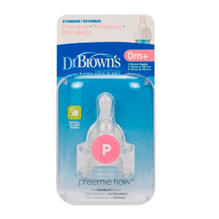 Dr.Brown's neišnešiotų naujagimių  standartinis žindukas 2 vnt.