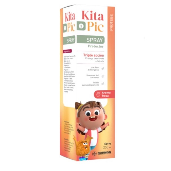 "Kitapic" Purškalas nuo utėlių skirtas vaikų plaukams apsaugoti "Strawberry" 250ml