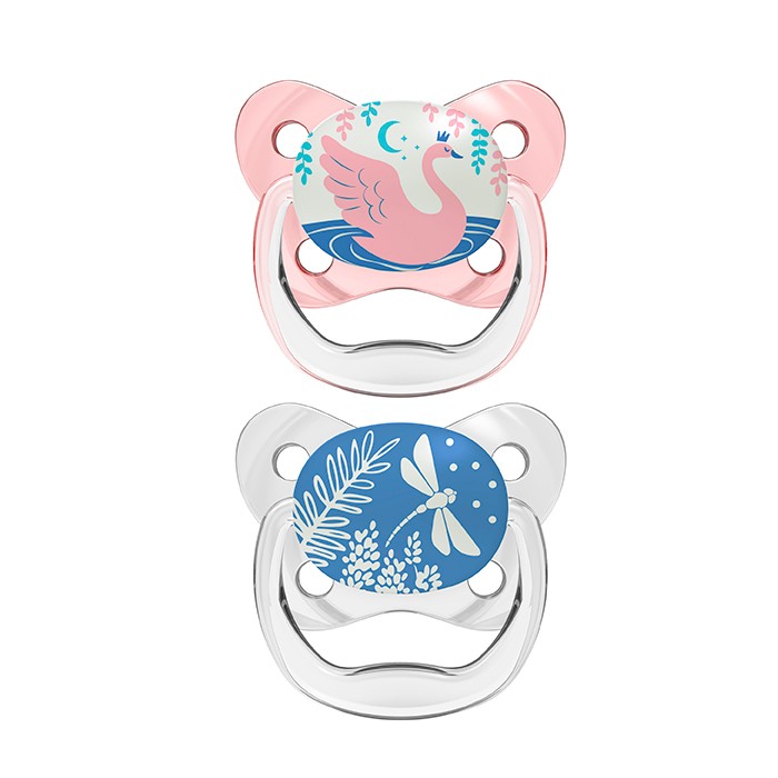 Dr. Brown's Prevent Nocturne čiulptukas Pink T/1 0-6M