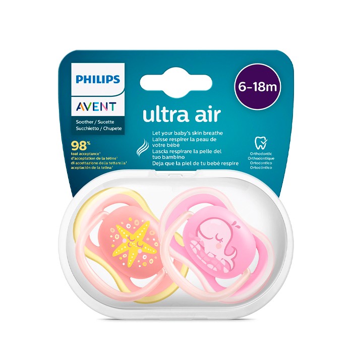 čiulptukai Avent Dummy Ultra Air 6-18m