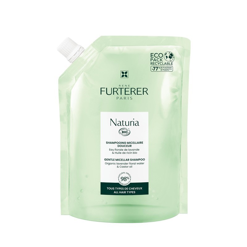 "Rene Furterer Naturia Gentle Micellar Shampoo Eco Refill" plaukų šampūno papildymas  400ml
