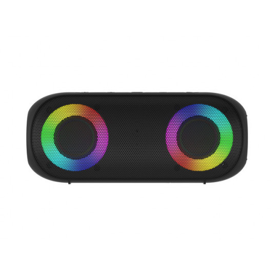  Genesis Speakers Audictus Aurora 14  W, Waterproof, Bluetooth, RGB, Portable, Black, 90 dB 