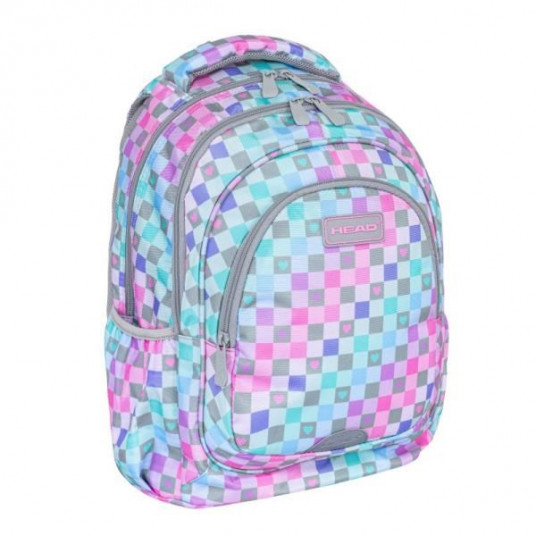 Double-chamber backpack Head Checkered Hearts AB330