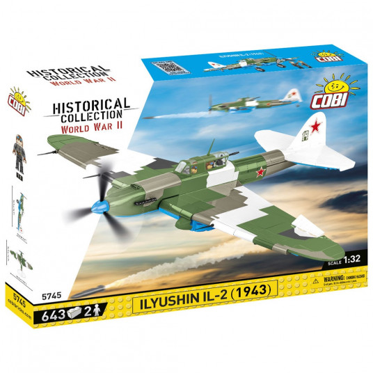 COBI 5745 Historical Collection WWII Ilyushin IL-2 1943 643 bricks