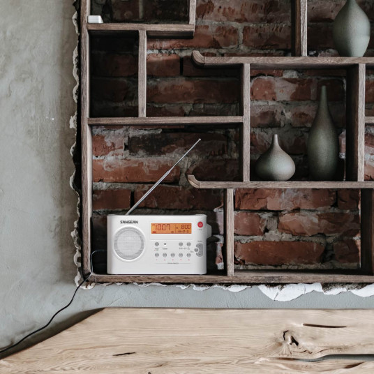  Radijas Sangean Digital Tuning AM / FM, baltas / PR-D7 