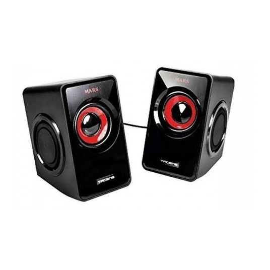 Mars Gaming MS1 Stereo Multimedia Desktop Speakers / 2x 5W / 3.5mm Audio / USB Power / Black