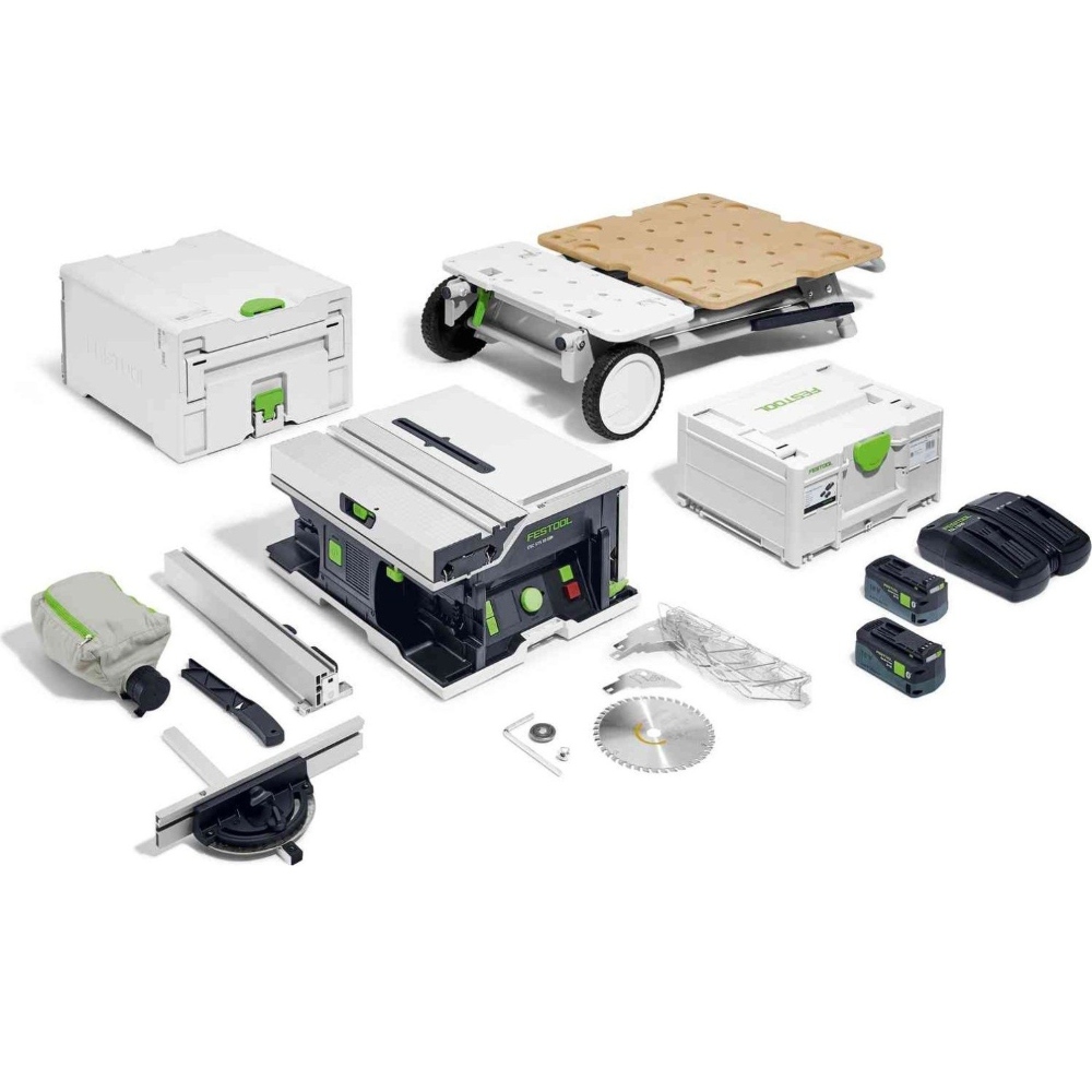 Akumuliatorinis stalinis diskinis pjūklas FESTOOL CSC SYS 50 EBI-Set 577379