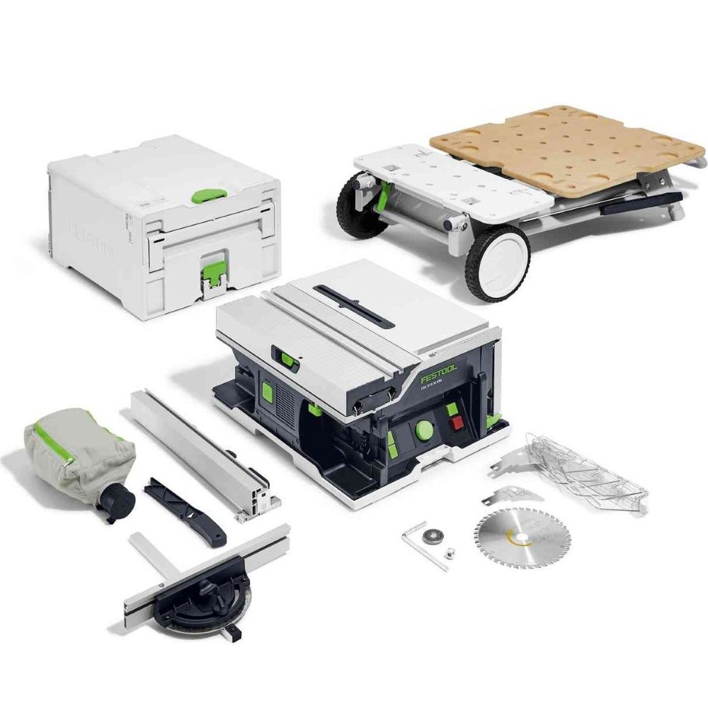Akumuliatorinis stalinis diskinis pjūklas FESTOOL CSC SYS 50 EB-Basic-Set 577371